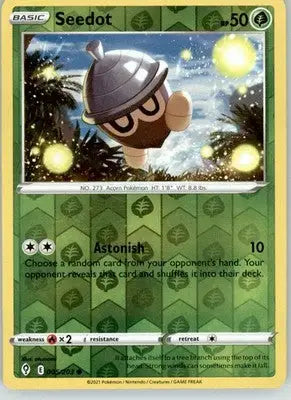 Seedot - Evolving Skies - 005/203 - Reverse Holo LP Pokemon - Pokémon Card Single