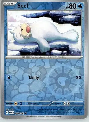 Seel - 151 - 086/165 - Reverse Holo NM Pokemon - Pokémon Card Single
