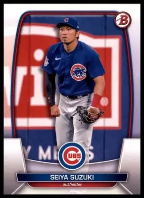 Seiya Suzuki 2023 Bowman #93 Chicago Cubs - Baseball Card Single