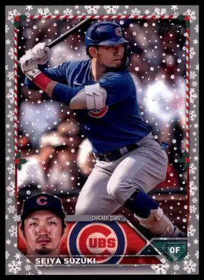 Seiya Suzuki 2023 Topps Holiday Metallic #H174 Chicago Cubs - Baseball Card Single