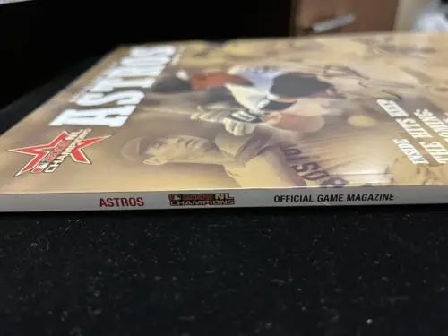 Houston Astros Craig Biggio signed program auto from September 2006 MLB certified edition