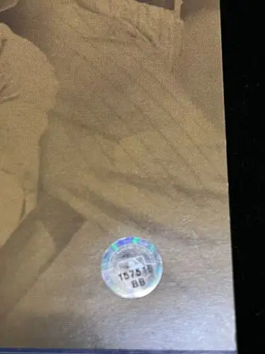 Holographic baseball card sticker from September 2006 Houston Astros Craig Biggio signed program