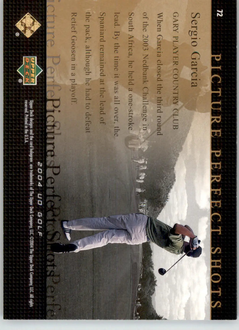 Sergio Garcia - 2004 Upper Deck - #72 - Golf - Golf Card Single