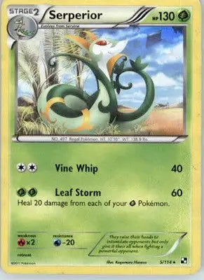 Serperior - Cracked Ice - Deck Exclusives - 005/114 - Holo MP - Pokémon Card Single