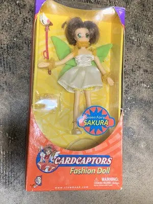 SET of 3 Cardcaptors Fashion Dolls Green Fairy Sakura Mei Lin Li with Sword Open - Collectibles