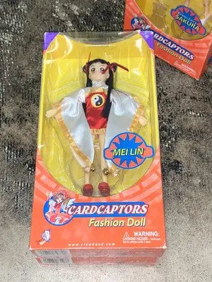 SET of 3 Cardcaptors Fashion Dolls Green Fairy Sakura Mei Lin Li with Sword Open - Collectibles