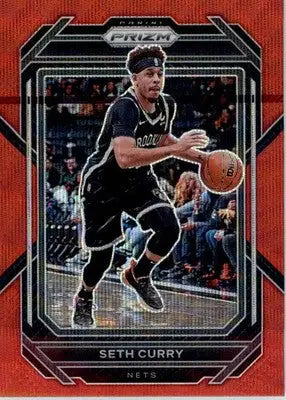 Seth Curry - 2022-23 Panini Prizm - #19 - Prizms Ruby Wave Basketball - Basketball Card Single