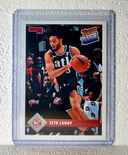 Seth Lundy 2023-24 Panini NBA #40 Rated Rookie Retro Card Atlanta Hawks 1/715 - Basketball Card Single