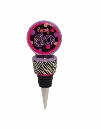 Sexy 60-birthday wine stopper - General Merchandise