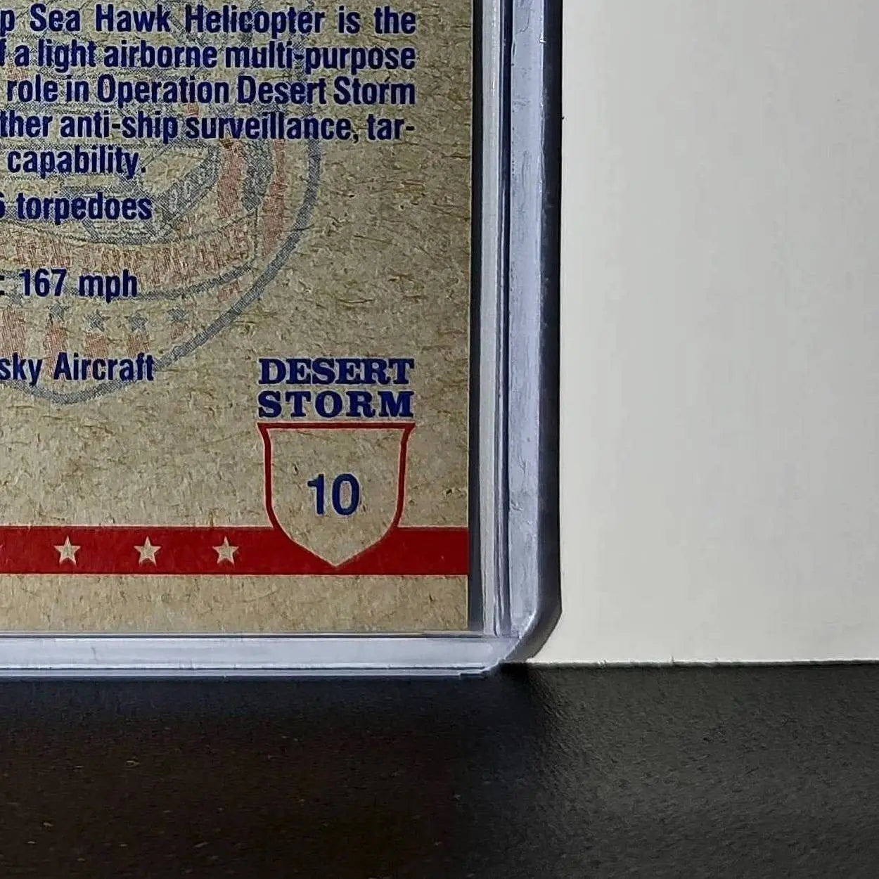 SH-60B Seahawk Helicopter 1991 Topps Desert Storm #10 Card