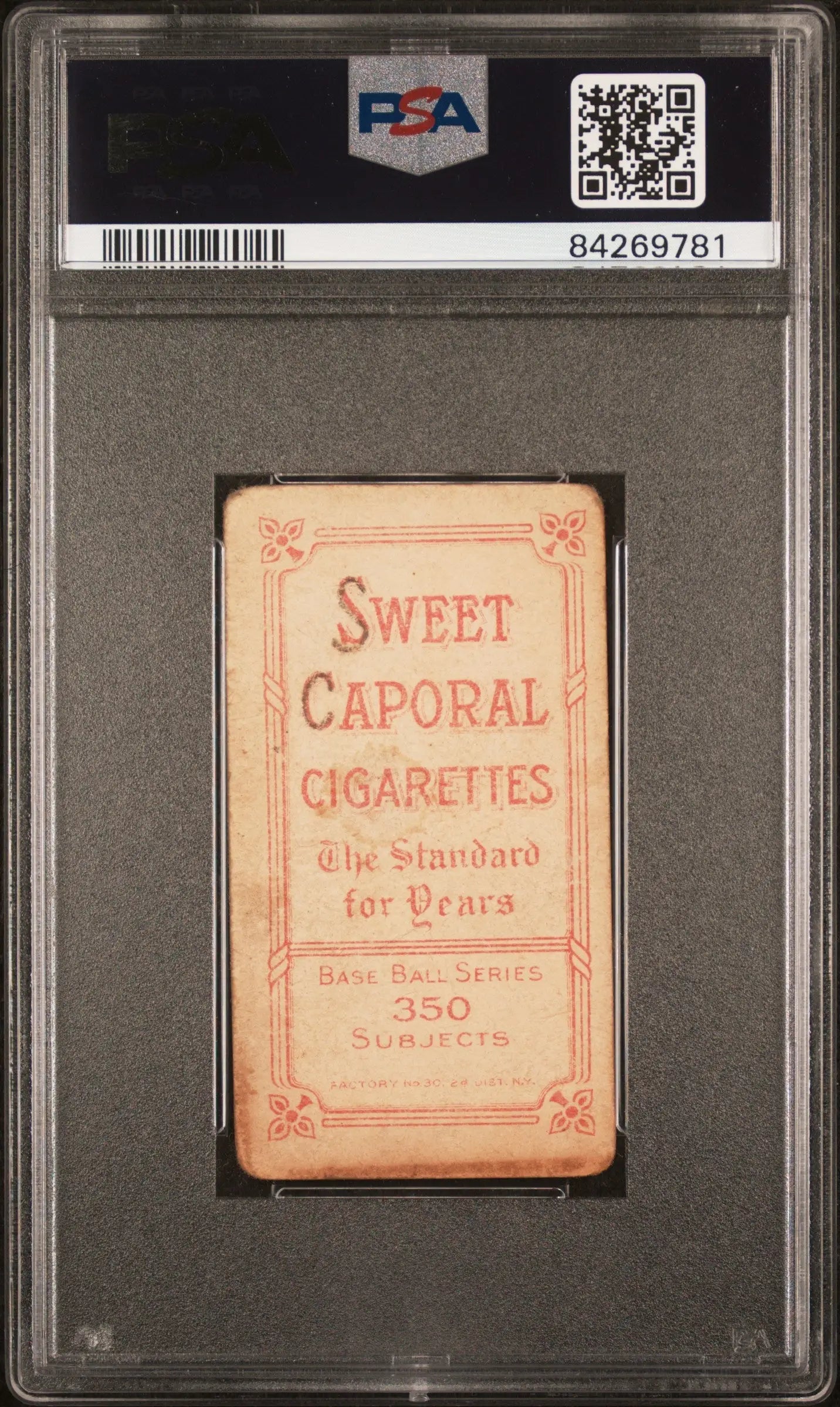 Shad Barry 1909-11 T206 Sweet Caporal 350/30 Milwaukee PSA 1.5 Fair MK - Baseball Card Single