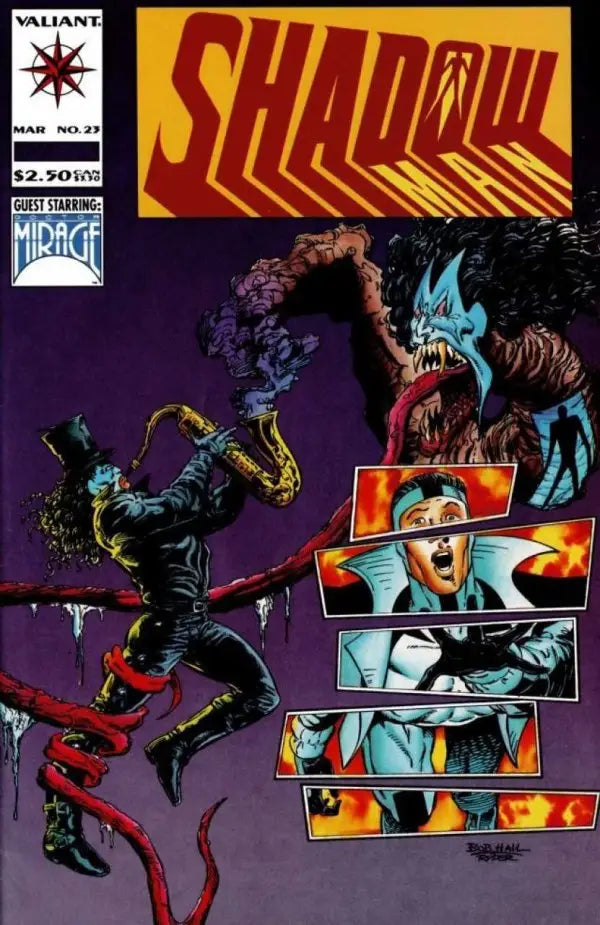 Comic book cover of Shadowman #23 (Series 1) 1994 for trading card collectors
