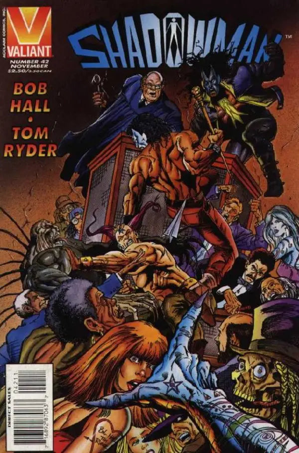 Shadowman #42 1995 FN/VF comic book from a collection with baseball and football cards