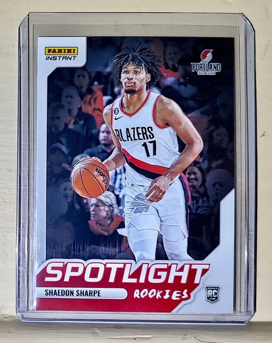 Shaedon Sharpe 2022-23 Panini NBA #7 Spotlight Rookies Card 1/965 - Basketball Card Single
