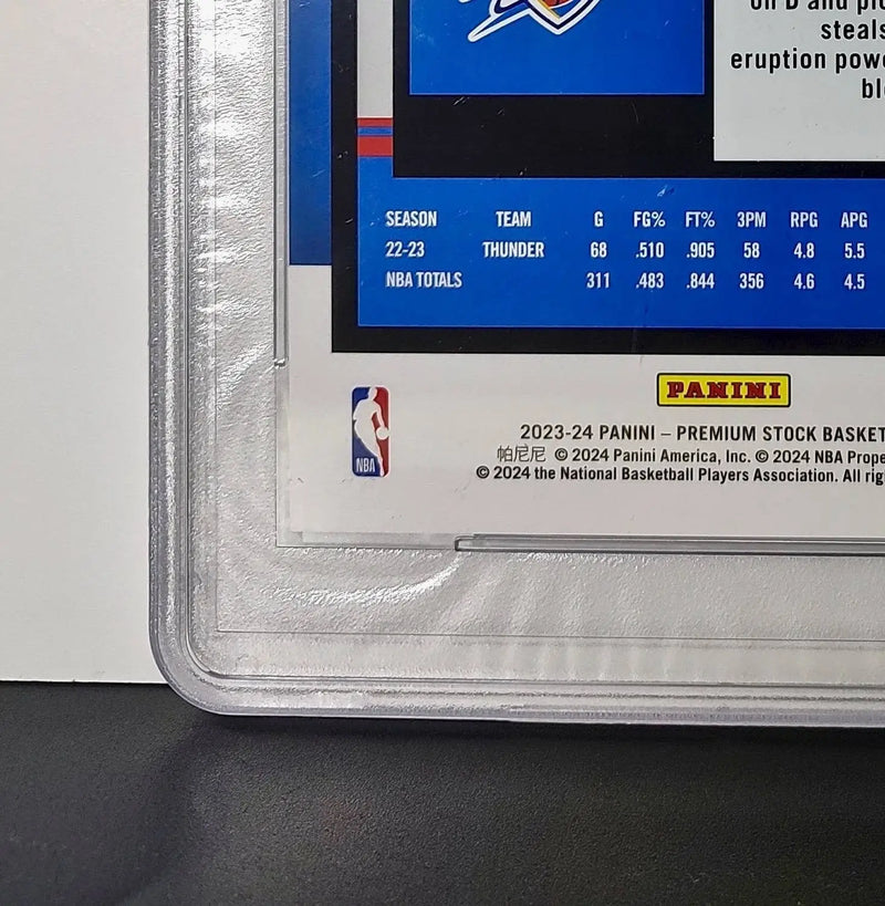 Shai Gilgeous-Alexander 2023 Panini Premium Stock NBA Hoops #2 Jumbo PSA 7 NM - Basketball Card Single