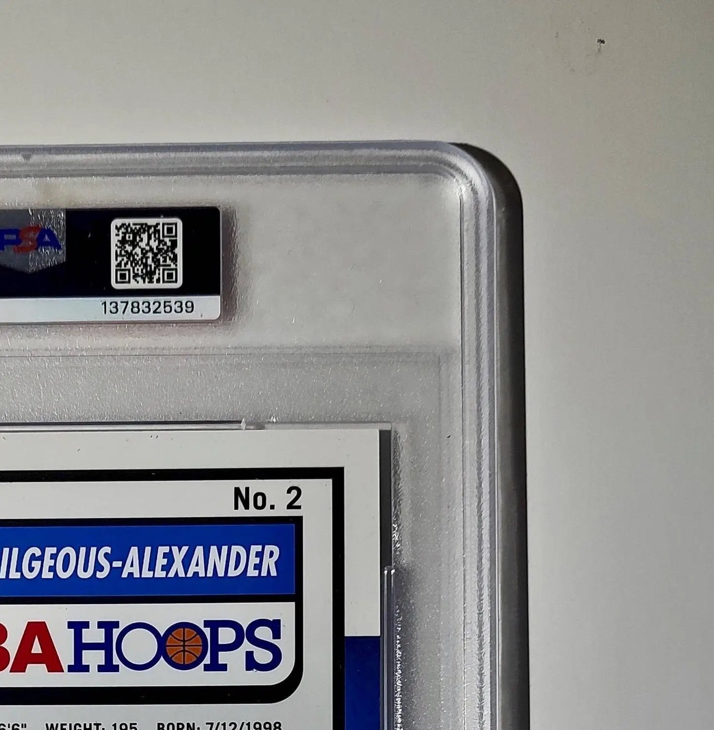 Shai Gilgeous-Alexander 2023 Panini Premium Stock NBA Hoops #2 Jumbo PSA 7 NM - Basketball Card Single