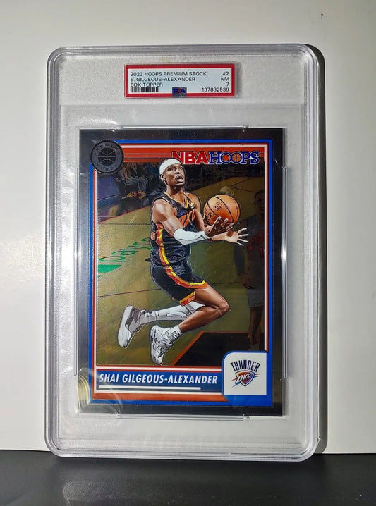 Shai Gilgeous-Alexander 2023 Panini Premium Stock NBA Hoops #2 Jumbo PSA 7 NM - Basketball Card Single