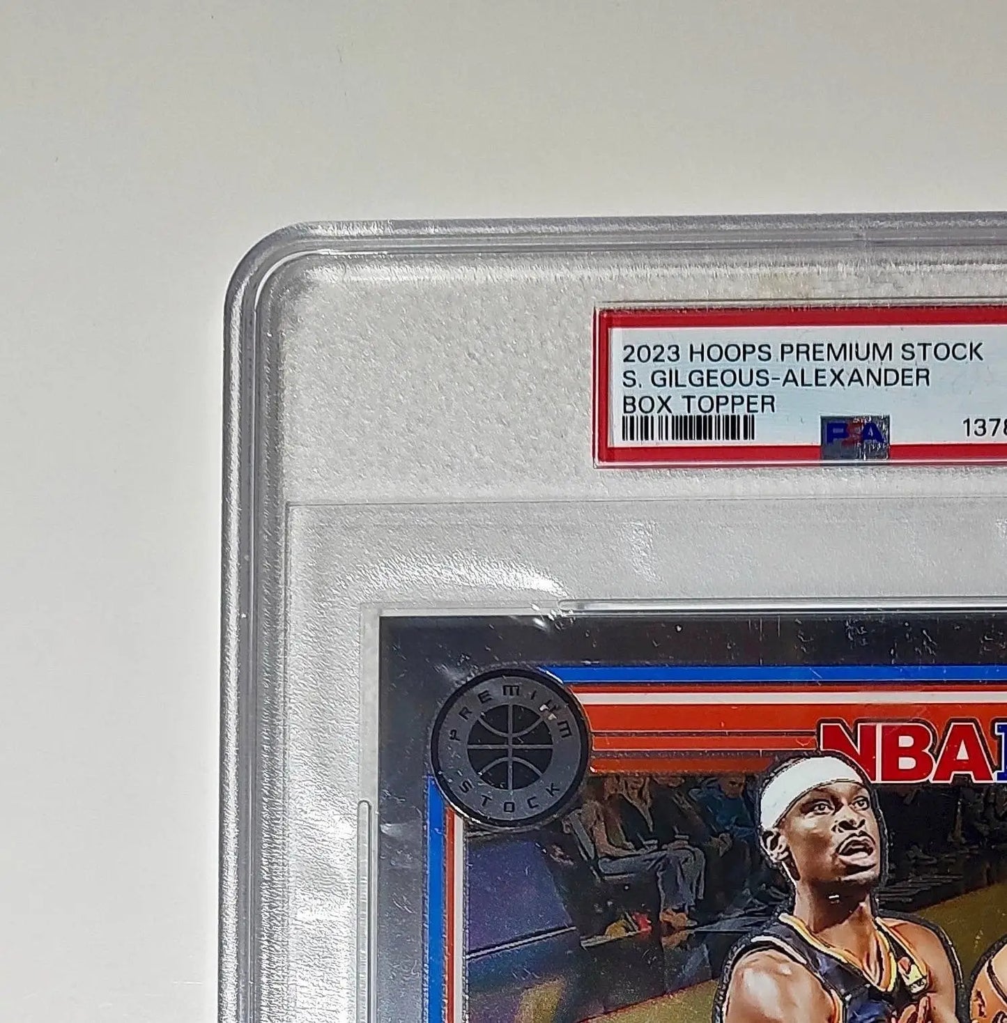 Shai Gilgeous-Alexander 2023 Panini Premium Stock NBA Hoops #2 Jumbo PSA 7 NM - Basketball Card Single