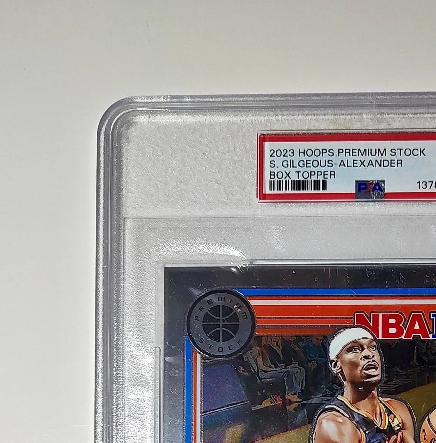 Shai Gilgeous-Alexander 2023 Panini Premium Stock NBA Hoops #2 Jumbo PSA 7 NM - Basketball Card Single