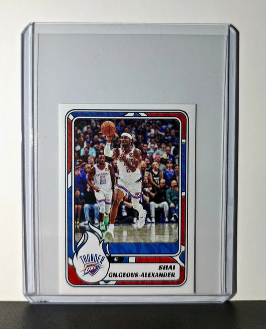 Shai Gilgeous-Alexander 2024-25 Panini NBA #411 Sticker Oklahoma City Thunder - Basketball Card Single