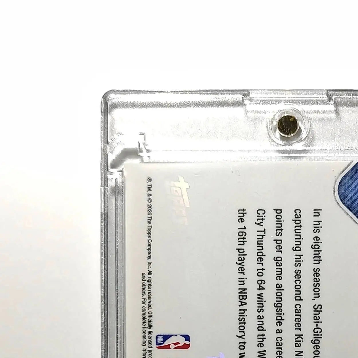 Shai Gilgeous-Alexander 2025-26 Topps MVPA Most Valuable Player 18/50 Gold Card - Basketball Card Single