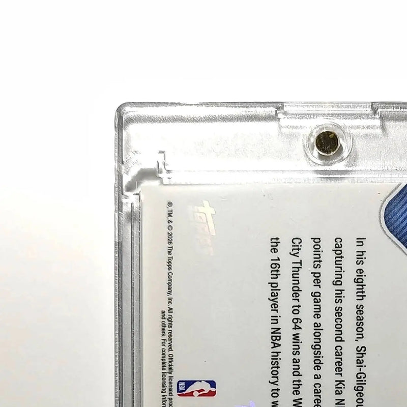 Shai Gilgeous-Alexander 2025-26 Topps MVPA Most Valuable Player 18/50 Gold Card - Basketball Card Single
