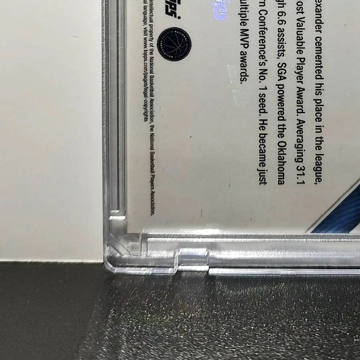 Shai Gilgeous-Alexander 2025-26 Topps MVPA Most Valuable Player 18/50 Gold Card - Basketball Card Single