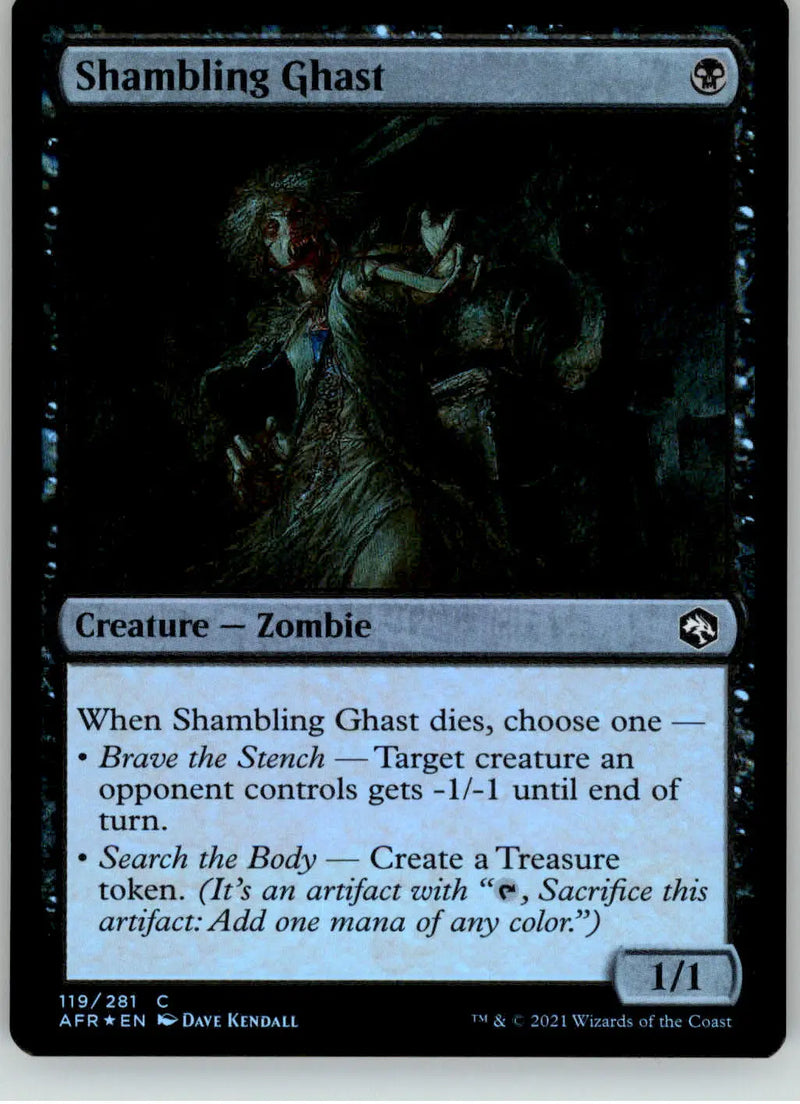 Shambling Ghast - Adventures in the Forgotten Realms - 119 - Foil NM Magic - Magic Card Single