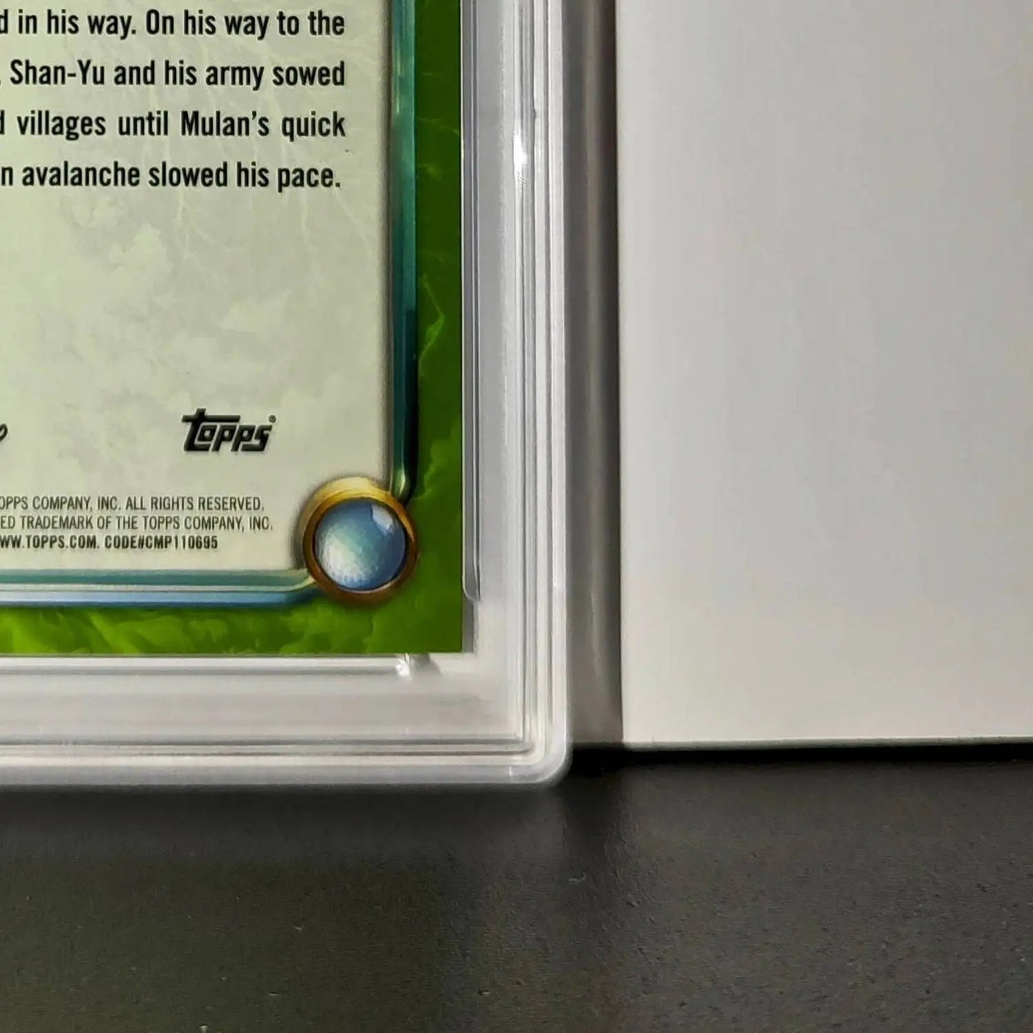 Shan-Yu 2025 Topps Disney Wonder #180 Card Mulan PSA 8