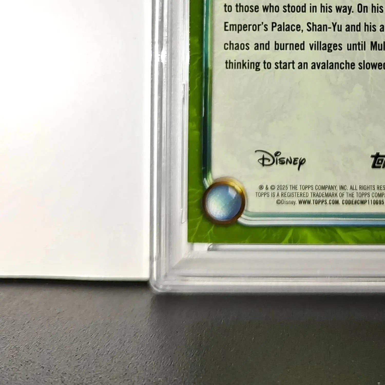 Shan-Yu 2025 Topps Disney Wonder #180 Card Mulan PSA 8