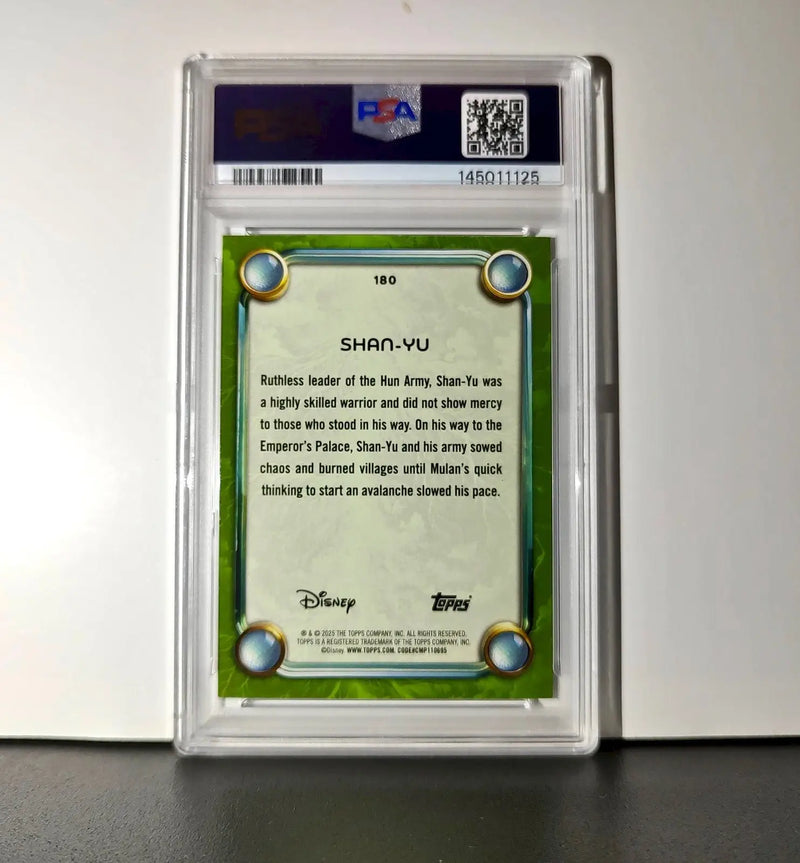 Shan-Yu 2025 Topps Disney Wonder #180 Card Mulan PSA 8