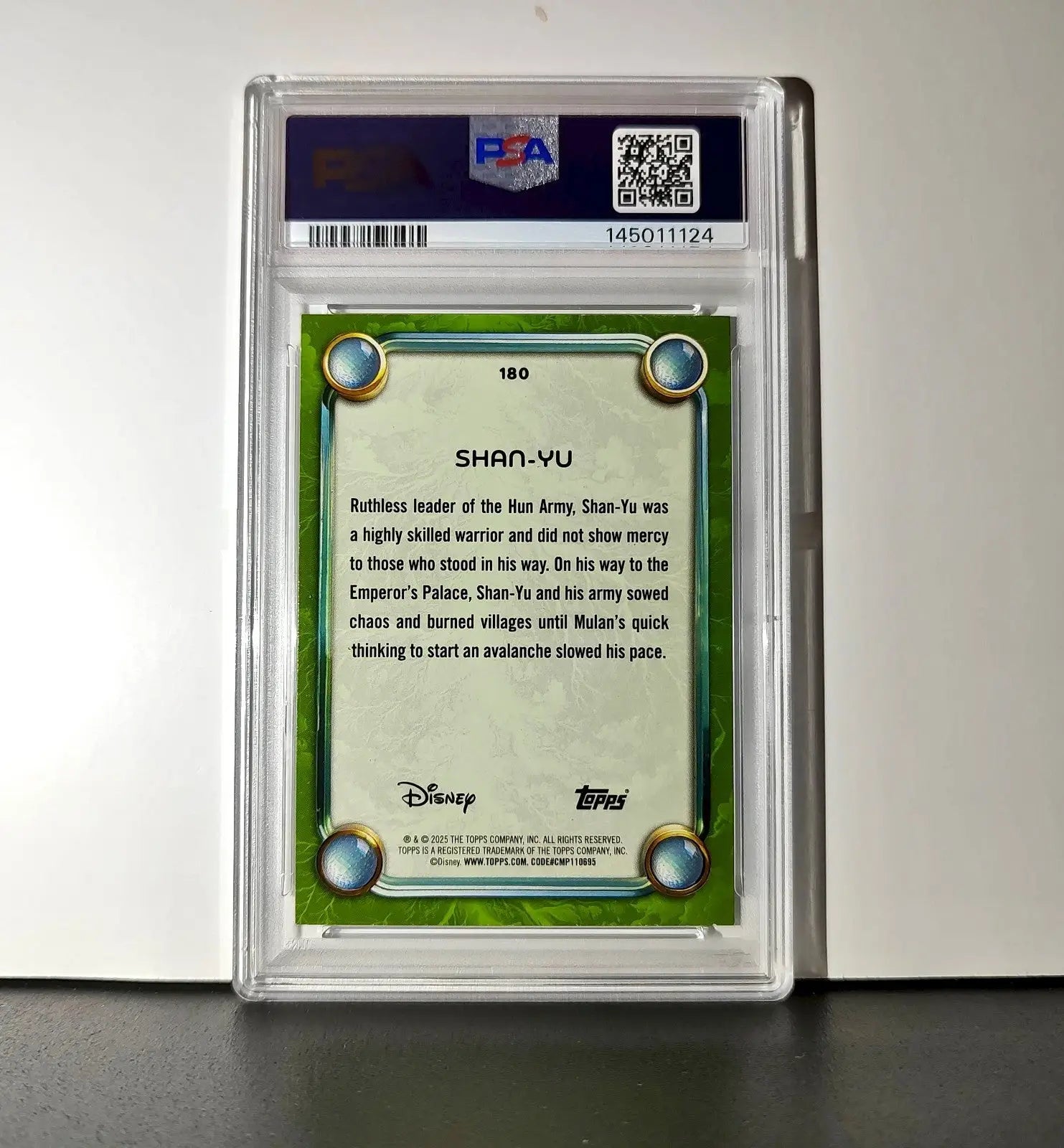 Shan-Yu 2025 Topps Disney Wonder #180 Card Mulan PSA 9 - Non-Sports Card Single