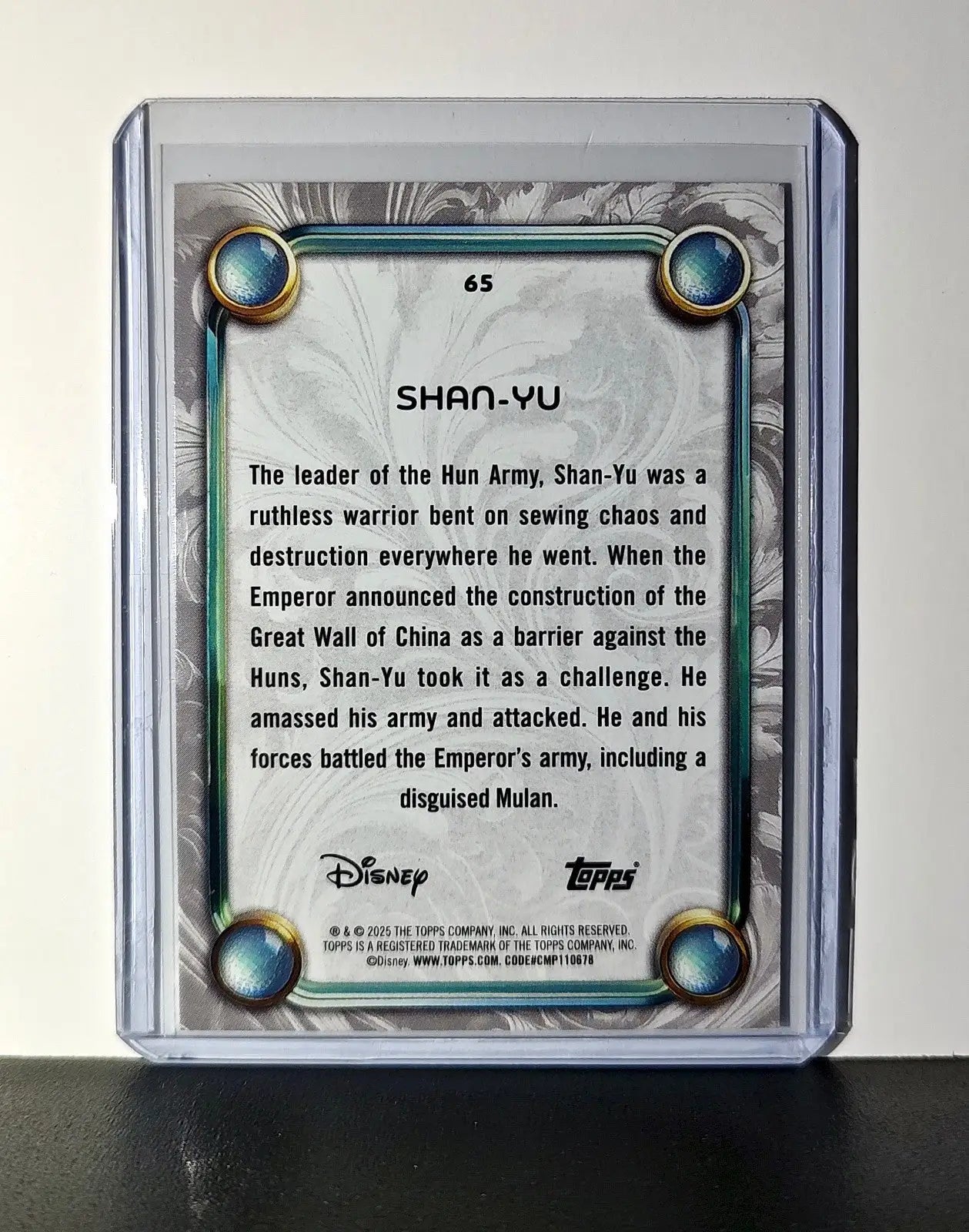 Shan-Yu 2025 Topps Disney Wonder #65 Card Mulan
