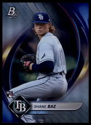Shane Baz Rookie 2022 Bowman Platinum #76 Tampa Bay Rays - Baseball Card Single