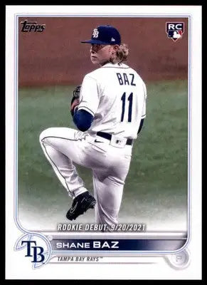 Shane Baz Rookie 2022 Topps Update #US240 Tampa Bay Rays - Baseball Card Single