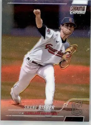 Shane Bieber - 2022 Stadium Club Chrome - #93 - Baseball - Baseball Card Single