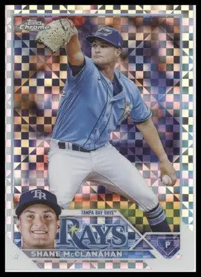 Shane McClanahan 2023 Topps Chrome X-Fractors #169 Tampa Bay Rays - Baseball Card Single