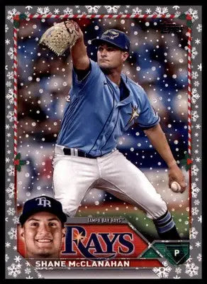 Shane McClanahan 2023 Topps Holiday Metallic #H51 Tampa Bay Rays