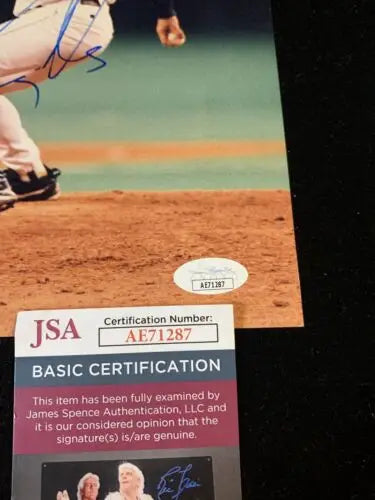 Authenticated autographed photo of Shane Reynolds with Houston Astros JSA COA