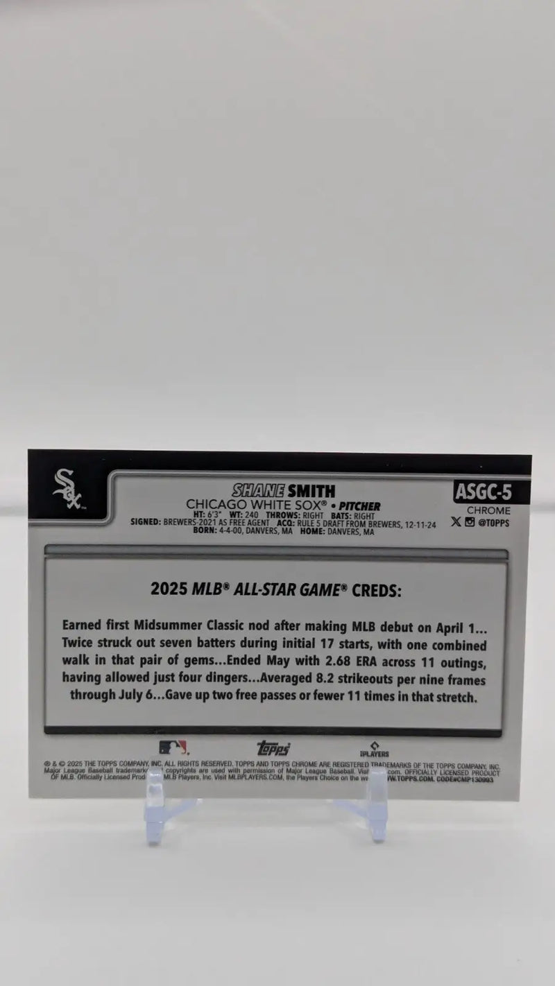Shane Smith – 2025 Topps Chrome Update All-Star Game Chrome #ASGC-5 RC - Baseball Card Single