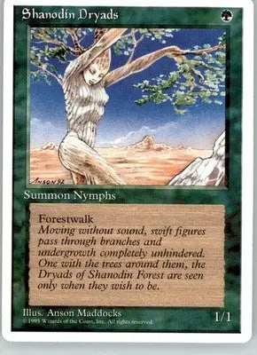 Shanodin Dryads - Fourth Edition ALTERNATE - MP Magic: The Gathering - Magic Card Single