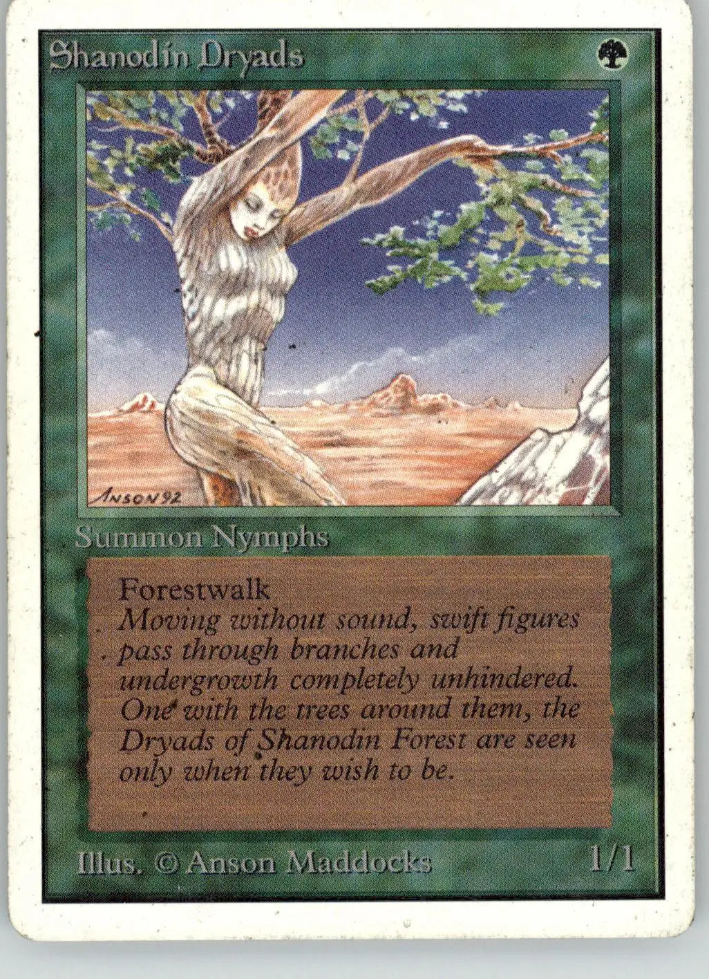 Shanodin Dryads - Unlimited Edition - HP Magic: The Gathering - Magic Card Single