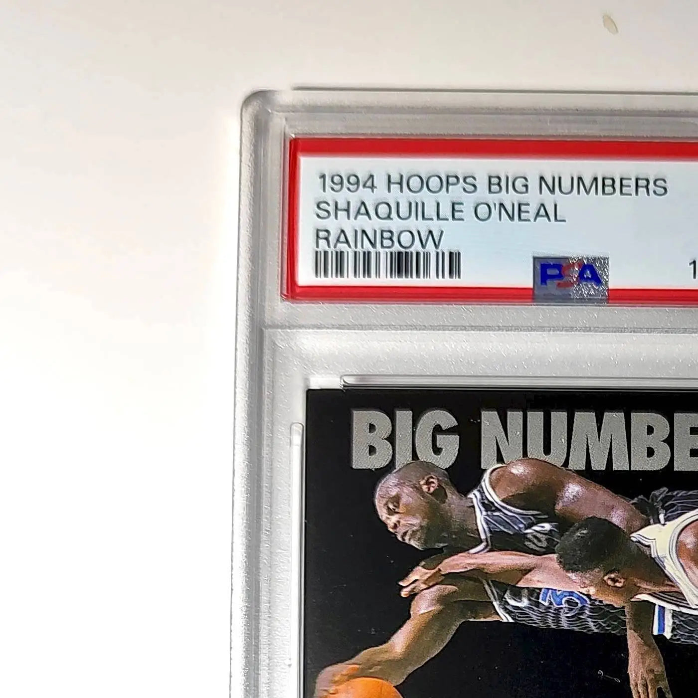 Shaquille O’Neal 1994 NBA Hoops Big Numbers #BN5 Rainbow PSA 6 EX-MT