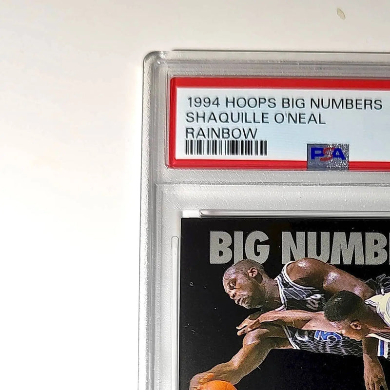 Shaquille O’Neal 1994 NBA Hoops Big Numbers #BN5 Rainbow PSA 8 NM-MT - Basketball Card Single