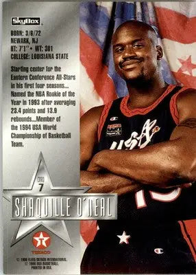 Shaquille O’Neal - 1996 SkyBox Texaco USA - #7 - Basketball - Basketball Card Single