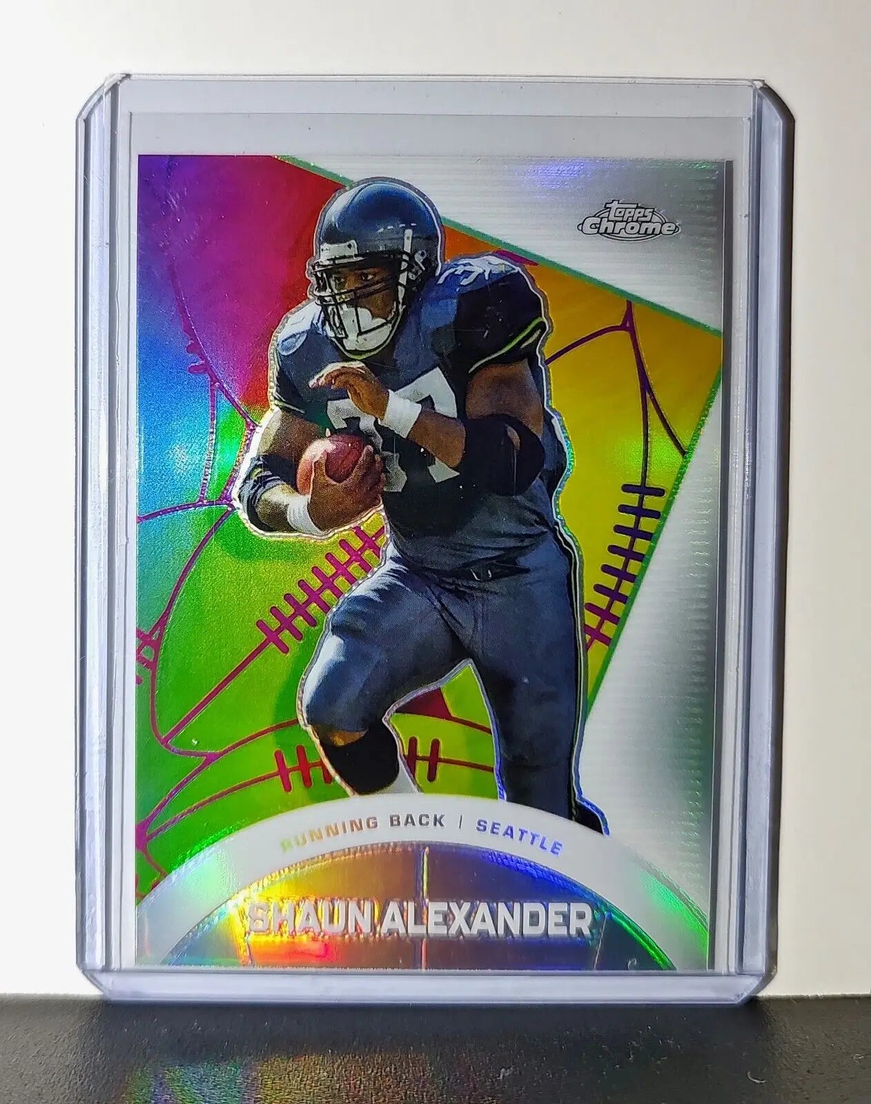 Shaun Alexander 2023 Topps Chrome Refractor All-Etch NFL #CAE-17 Card Seahawks - Football Card Single