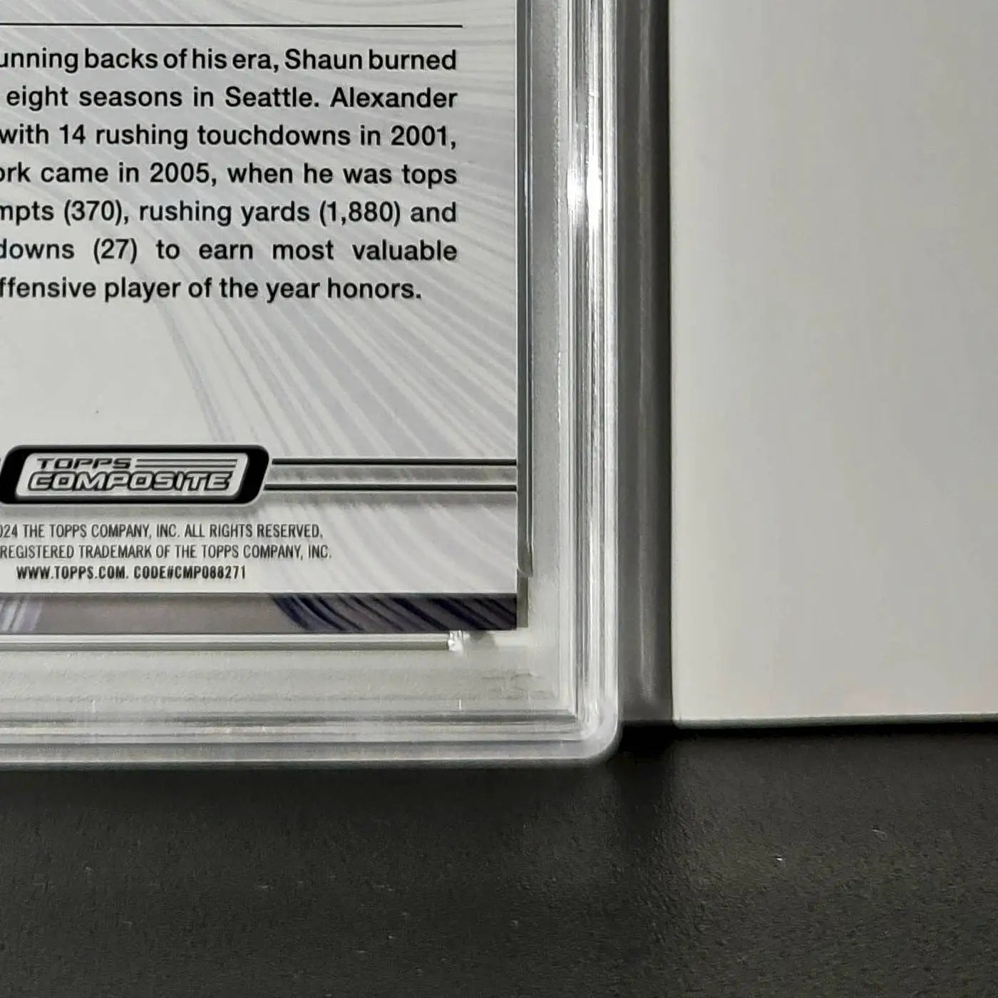 Shaun Alexander 2023 Topps Resurgence 071/200 #83 Yellow Surge PSA 9 Mint