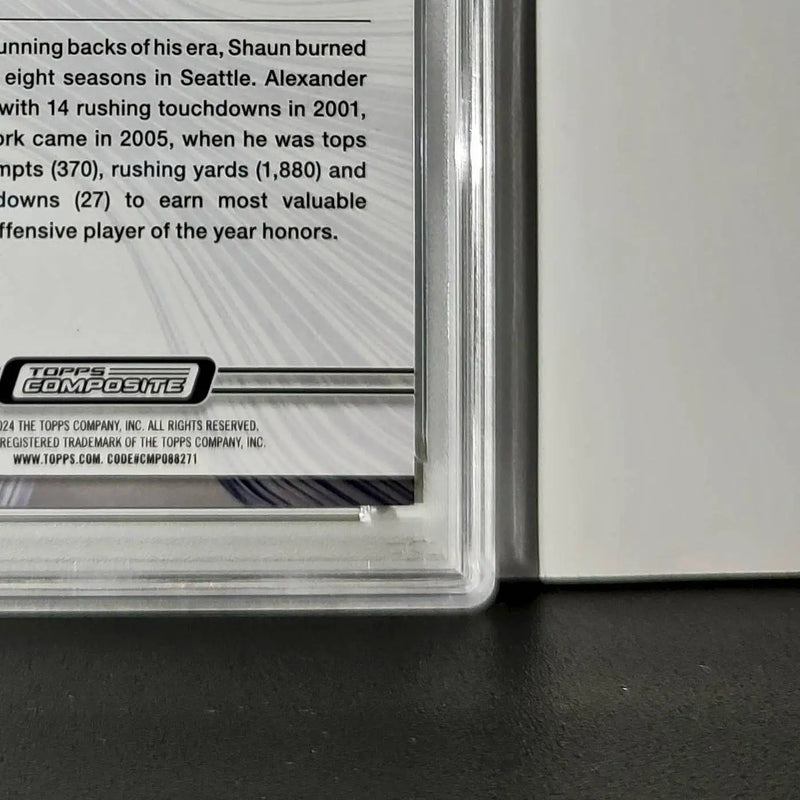 Shaun Alexander 2023 Topps Resurgence 071/200 #83 Yellow Surge PSA 9 Mint