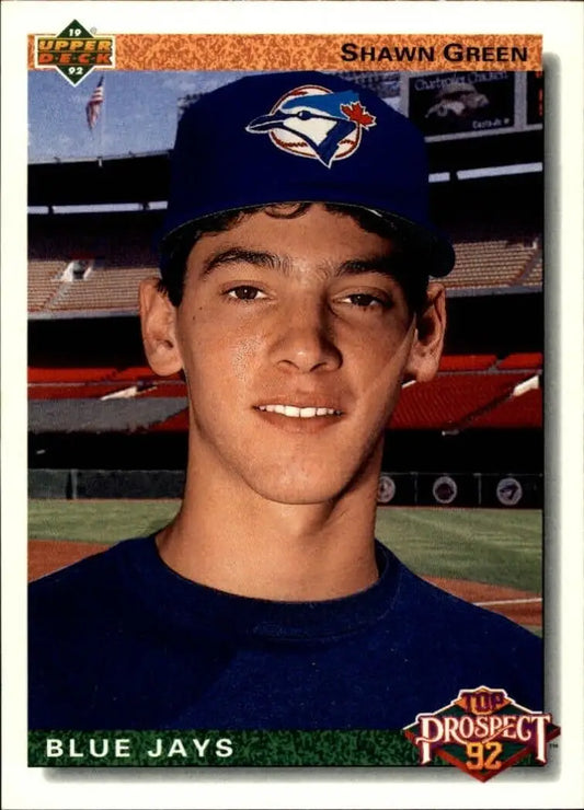 Shawn Green 1992 Upper Deck MLB #55 Rookie Baseball Card Toronto Blue Jays - Baseball Card Single
