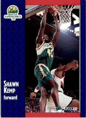 Shawn Kemp - 1991-92 Fleer - #192 - Basketball - Basketball Card Single